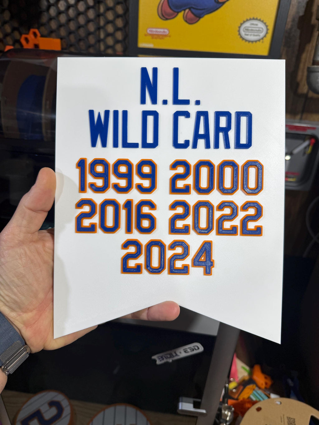 NY Mets Right Field Championship Banners – Citi Field-Inspired Collectibles - 3D Printed