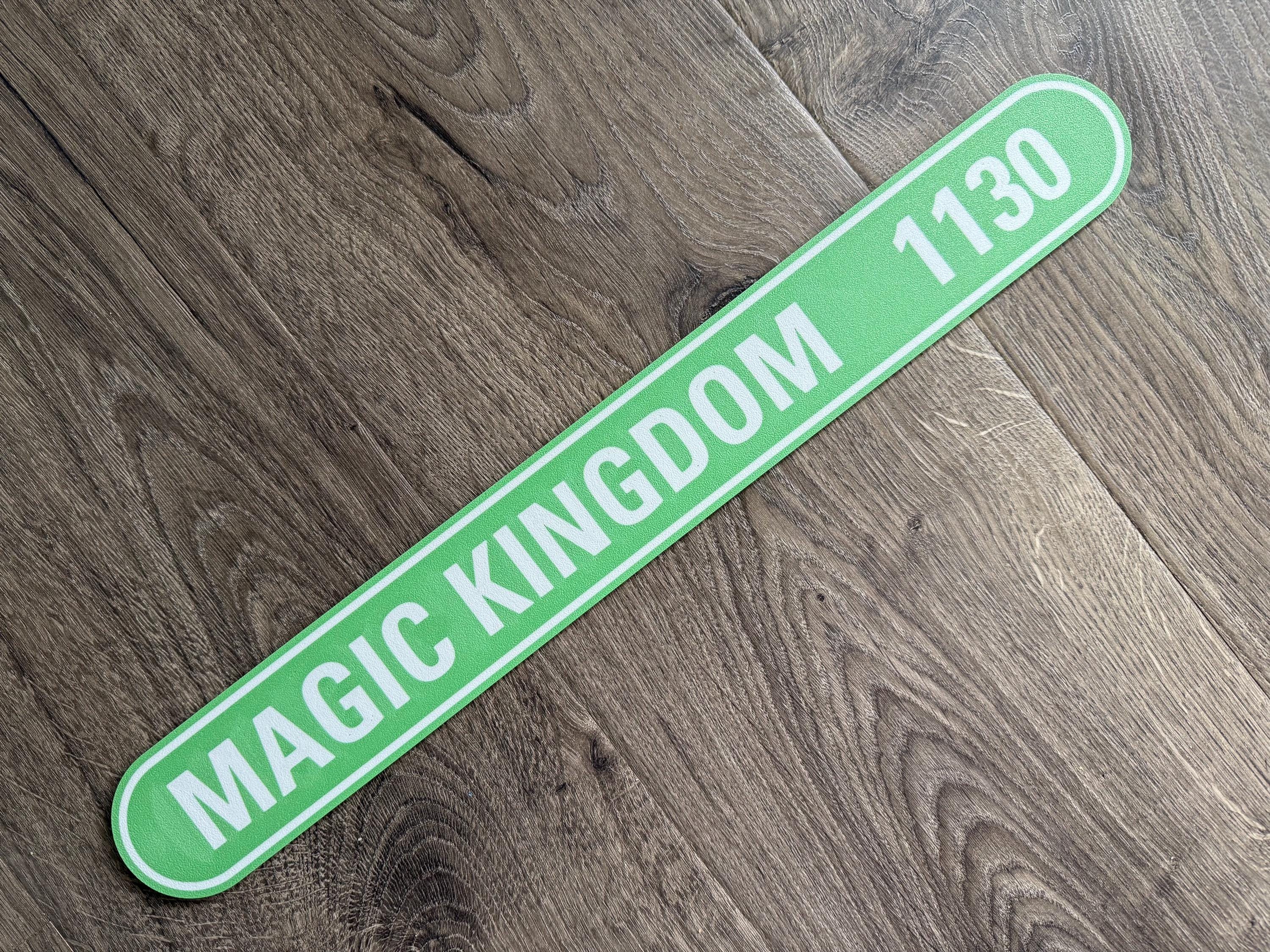 Custom Disney Mileage Sign – Personalized 3D Printed Road Sign to Magic Kingdom, EPCOT, Resort, or DVC Home – Disney Gift