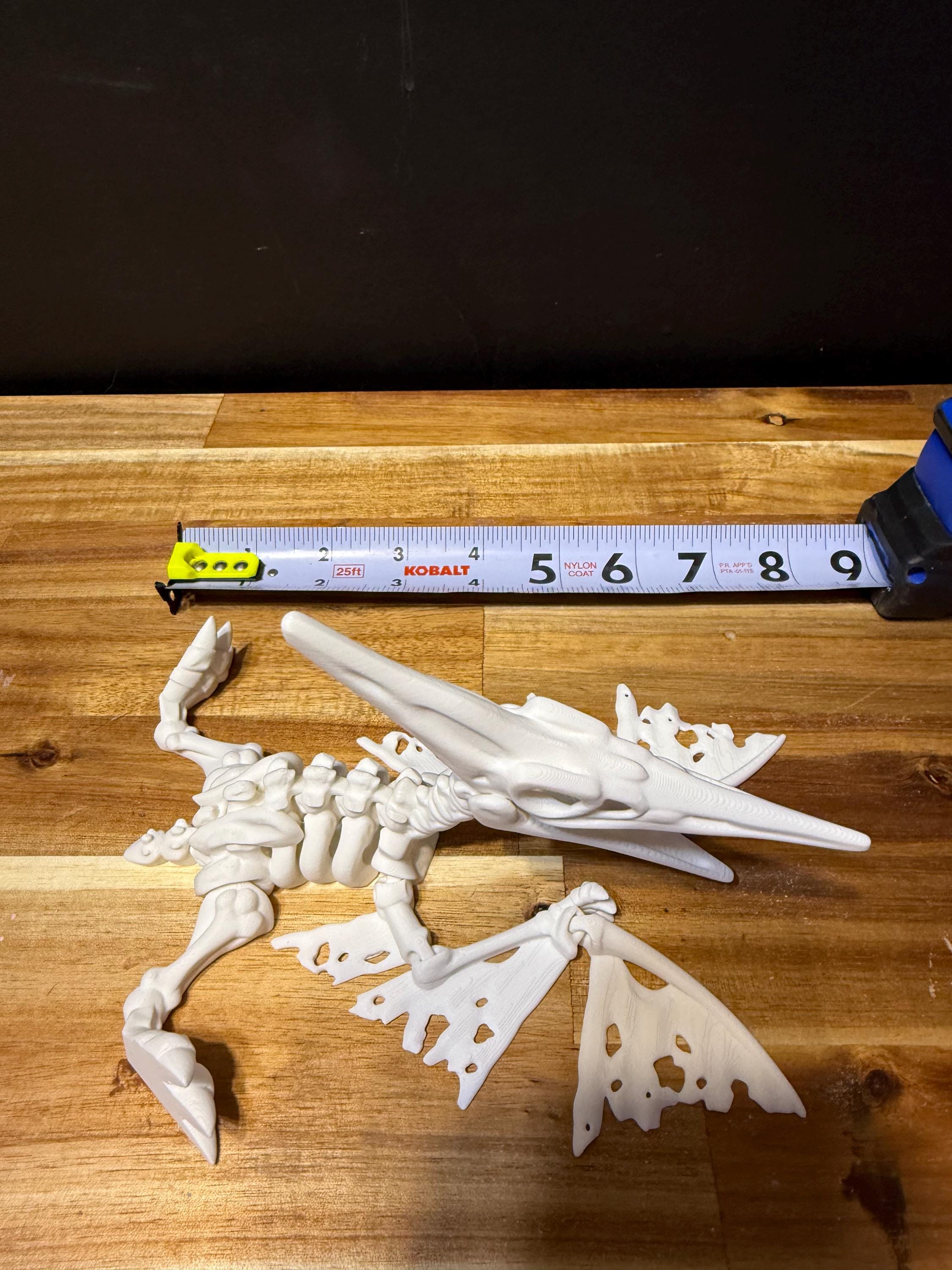 3D Printed Flexi Factory Skeleton Dinosaurs – T-Rex, Pteranodon, Ankylosaurus – Articulated & Poseable