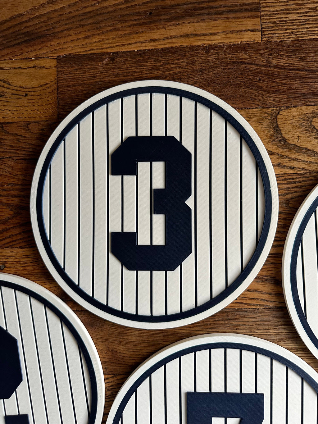 Retired New York Yankees Number Plaques - Mantle | Jeter | Ruth