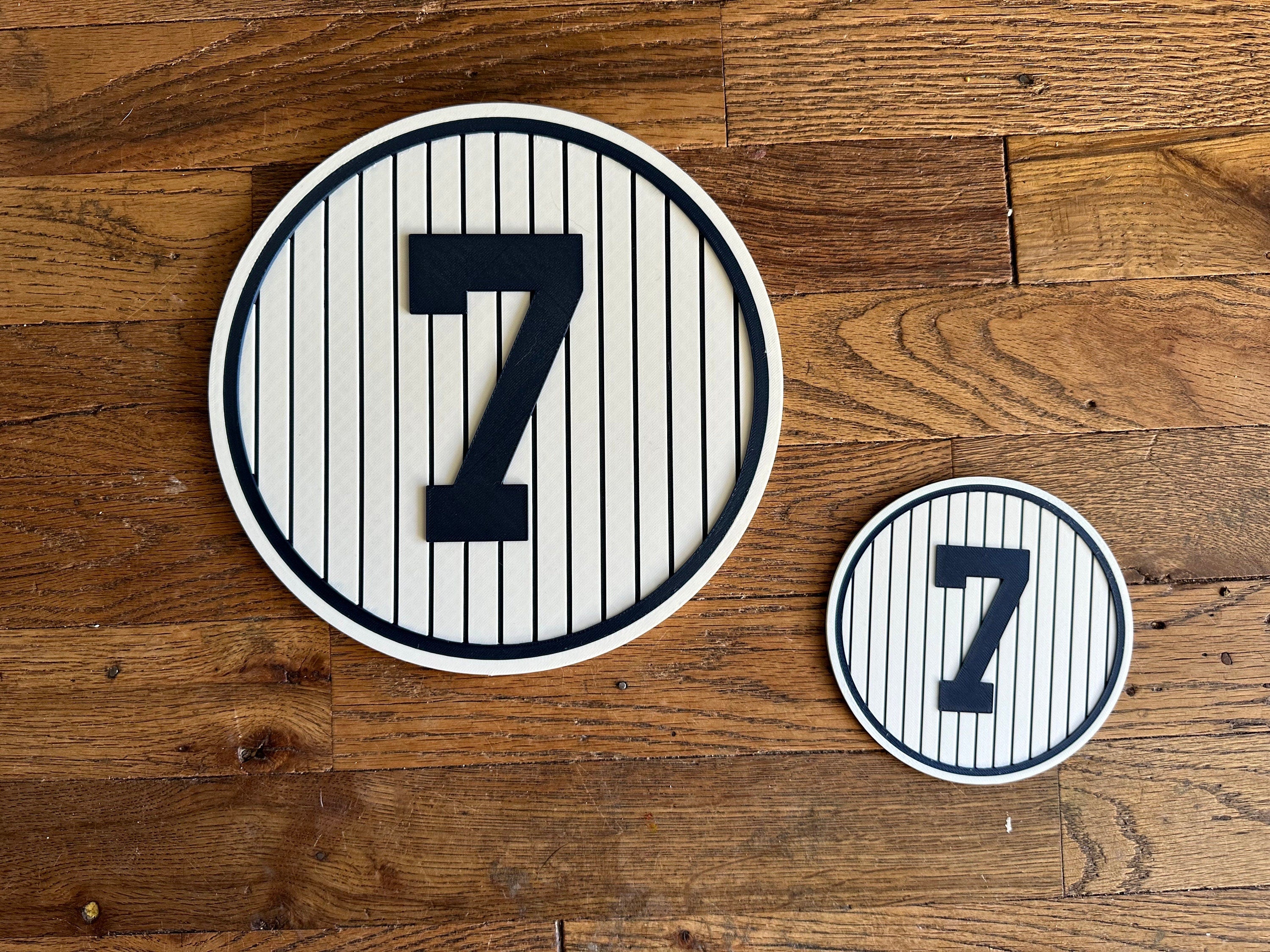 Retired New York Yankees Number Plaques - Mantle | Jeter | Ruth