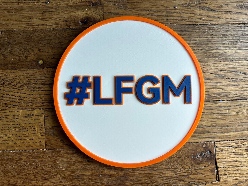 8.5" New York Mets Shea / #LFGM Placques