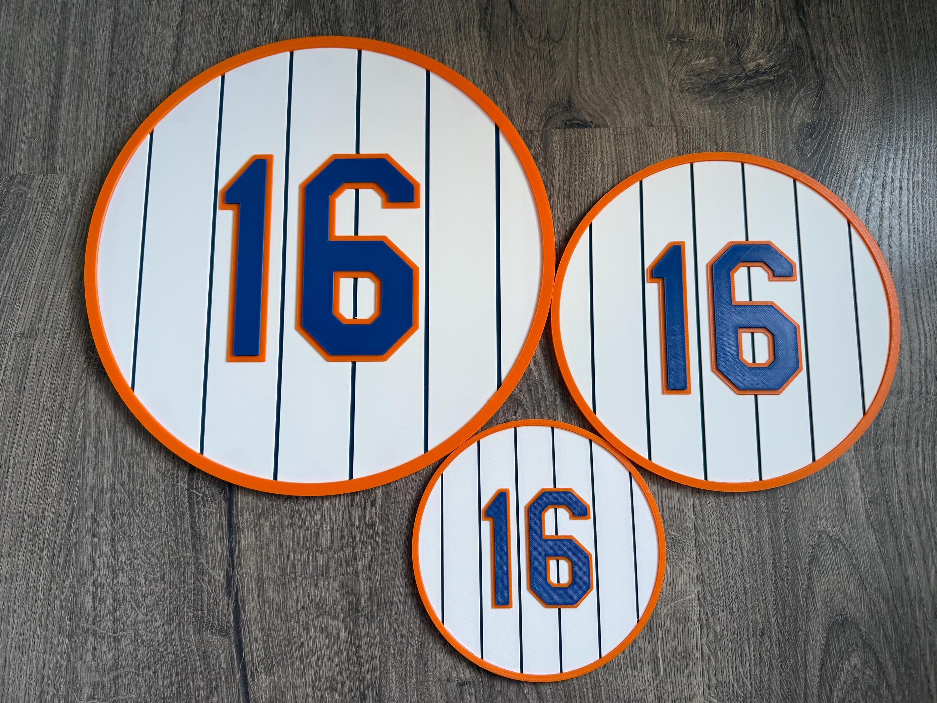 New York Mets Retired Numbers Signs - Includes Wright