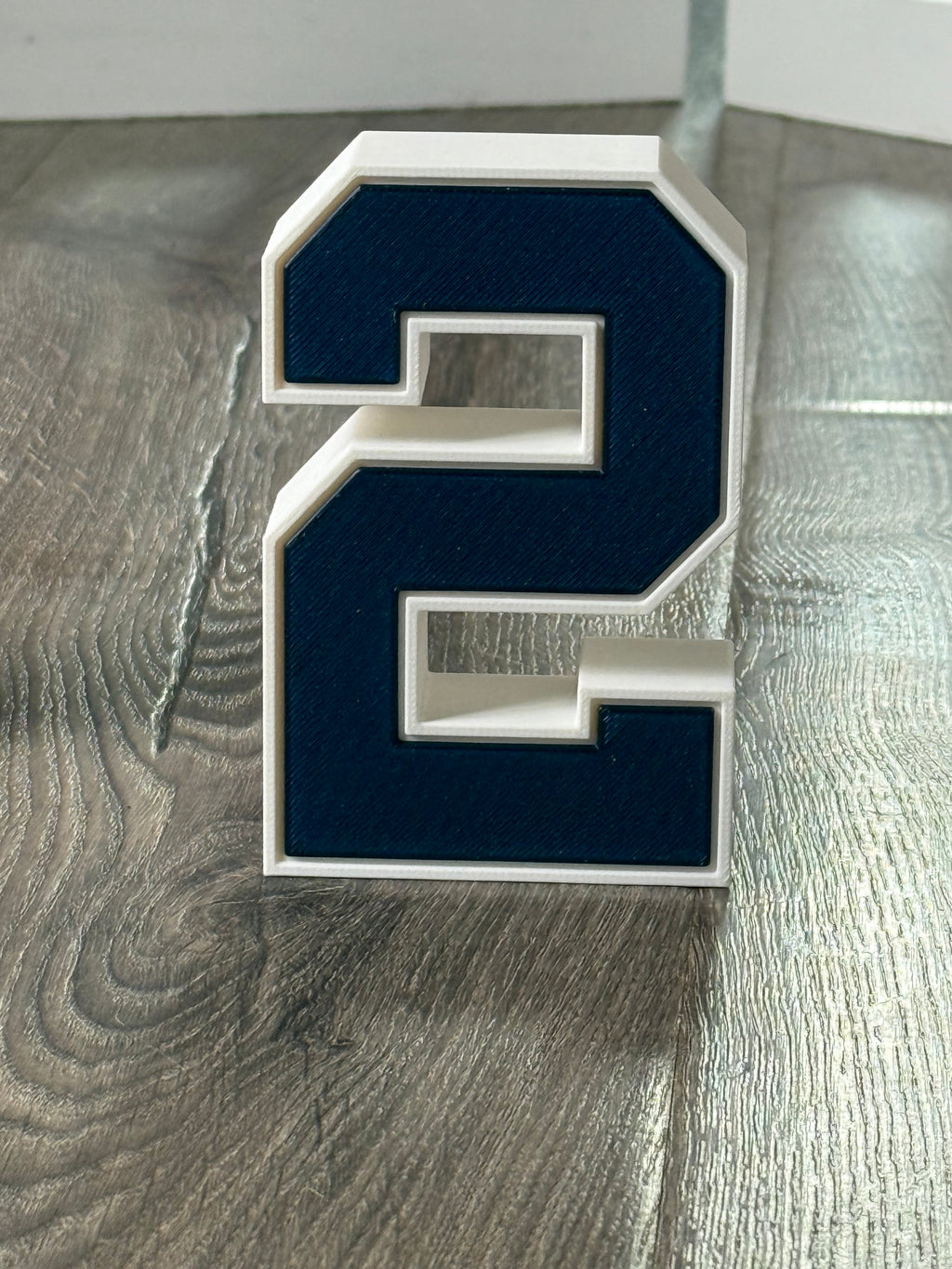 Classic New York Style Baseball Jersey Number Display