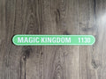 Custom Disney Mileage Sign – Personalized 3D Printed Road Sign to Magic Kingdom, EPCOT, Resort, or DVC Home – Disney Gift