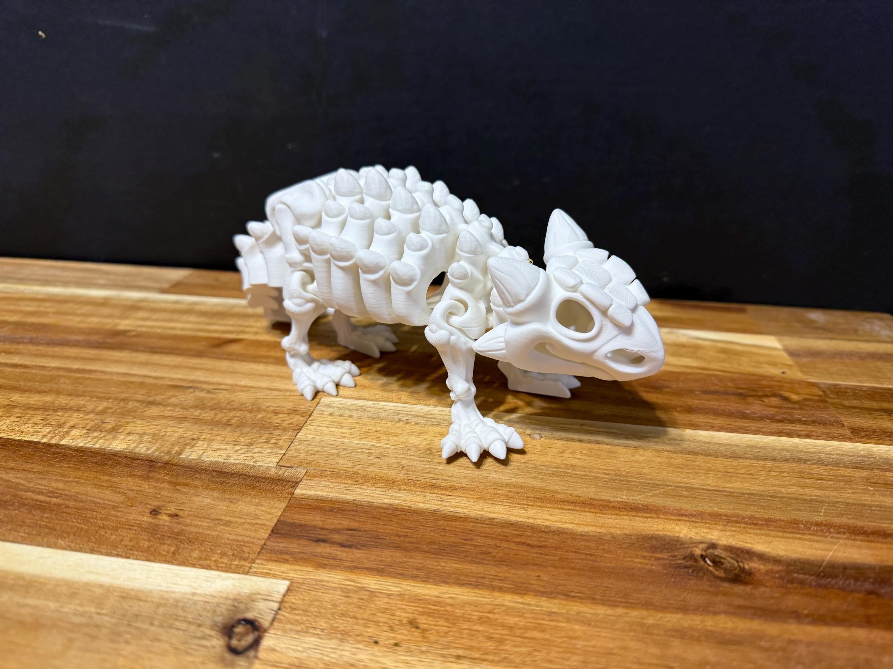 3D Printed Flexi Factory Skeleton Dinosaurs – T-Rex, Pteranodon, Ankylosaurus – Articulated & Poseable