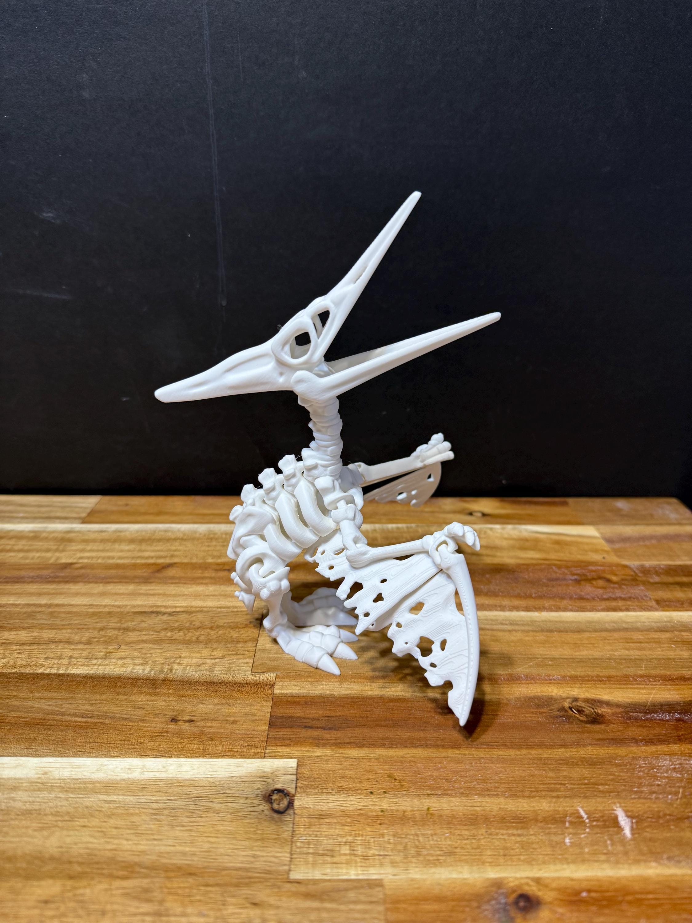 3D Printed Flexi Factory Skeleton Dinosaurs – T-Rex, Pteranodon, Ankylosaurus – Articulated & Poseable