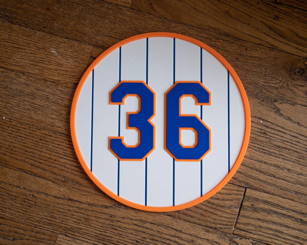 New York Mets Retired Numbers Signs - Includes Wright