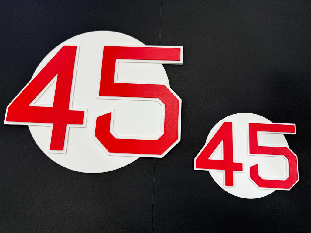 Boston Block Number Boston Baseball Number Wall Plaque | Retired & Active Numbers ...