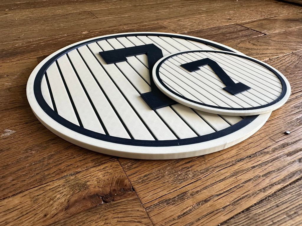Retired New York Yankees Number Plaques - Mantle | Jeter | Ruth