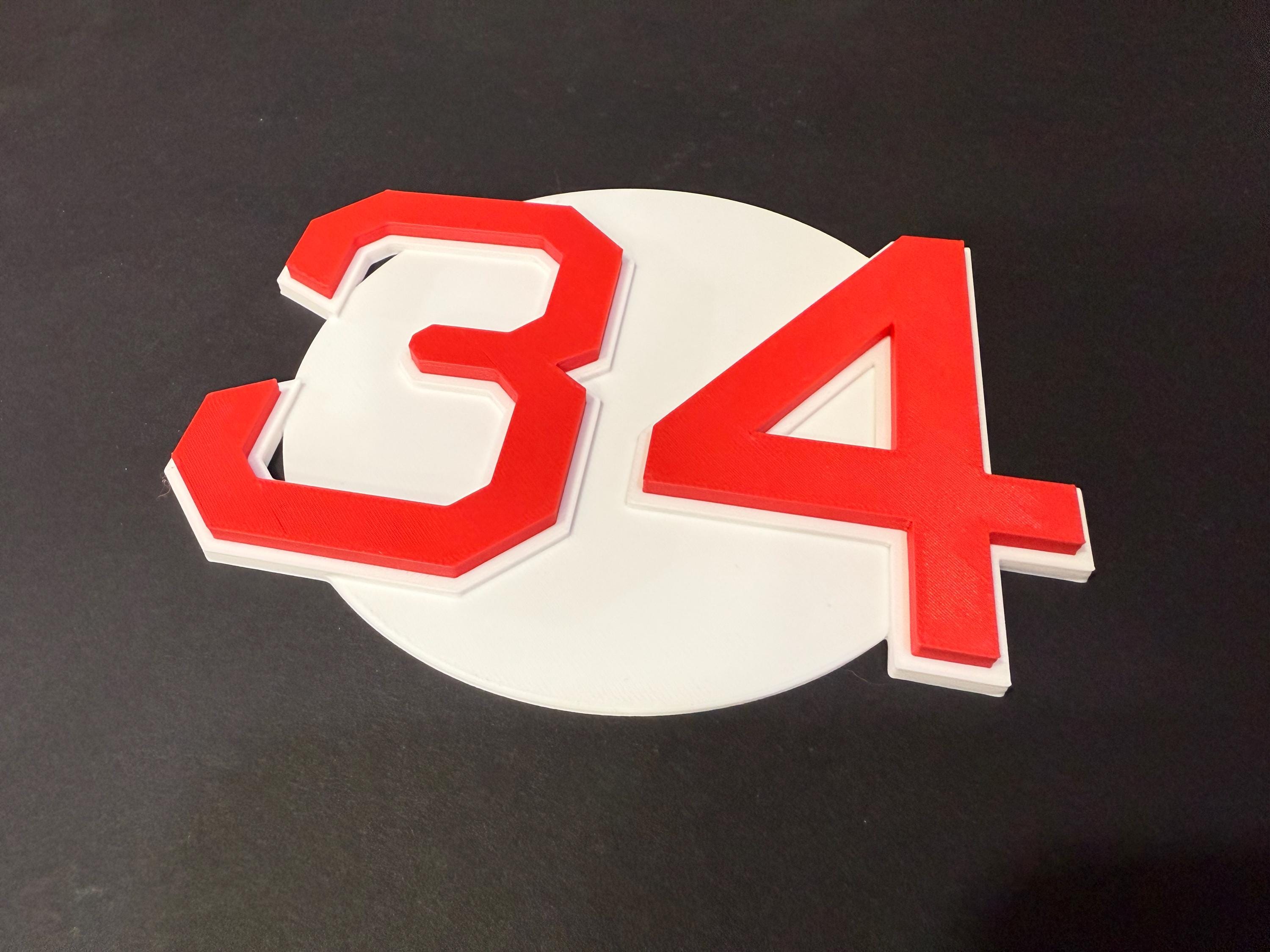 Retired/Active Boston Red Sox Number Plaques Ortiz | Fisk | Martinez