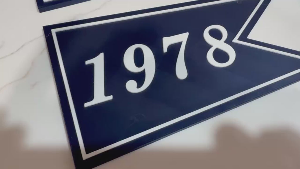 New York Baseball Championship Banner Sets | 3D Printed Navy & White Era Collections | Choose Your Set